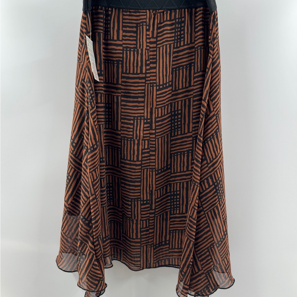 LuLaRoe Lola Skirt NWT – Women’s Small Brown & Black